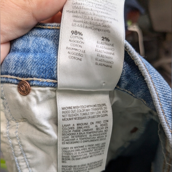 MOTHER The Insider Step Crop Fray Jeans In The Problem With Miracles Sz 25 - Picture 8 of 13